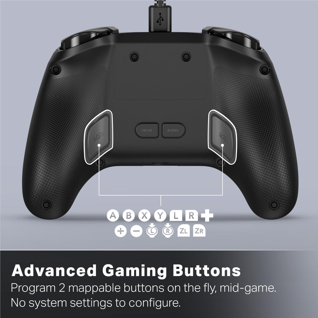 PowerA Advanced Wired Controller with hall effect modules for Nintendo Switch 2  (Black)